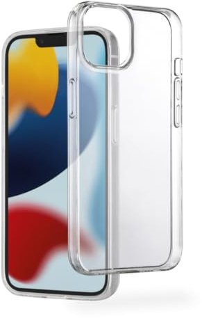Hama Hülle für iPhone 13 (Handyhülle, Schutzhülle für Rückseite, Case, Kratzfest, extra Schutz für Kamera und Display, transparent, Slim, Hülle dünn) durchsichtig