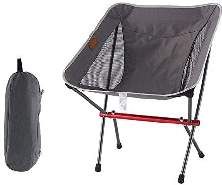 HZHXIFUFA Ultraleichter, klappbarer Campingstuhl, tragbar, kompakt, robust, für Outdoor, Camp, Reisen, Strand, Picknick, Festival, Wandern, Rucksackreisen