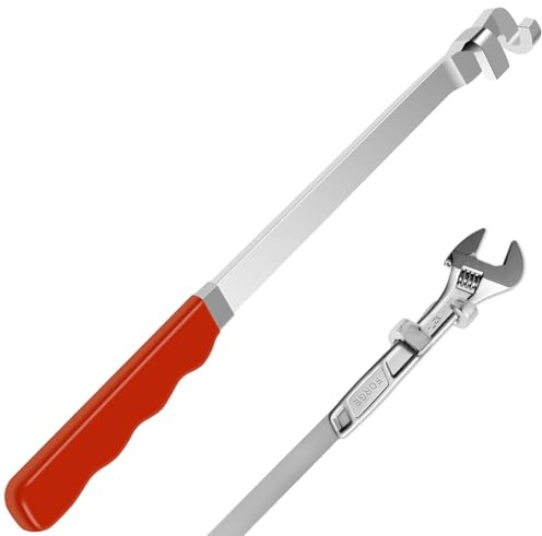 Schraubenschlüssel-Verlängerungswerkzeug 385 mm Ultra Arbeitssparend Verlängerungsschlüssel für Schraubenschlüssel Größe 24 mm Schlüsselverlängerung Ergonomischer Griff Offset Extension Wrench (Rot)