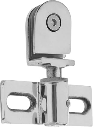 DOITOOL Duschtür Pivot Scharnier Aus Edelstahl 8X7.5X1.8Cm Mit Schrauben Dichtungen Und Abdeckungen Für Badezimmertür Bidirektionale Drehfunktion Zur Wasserabdichtung