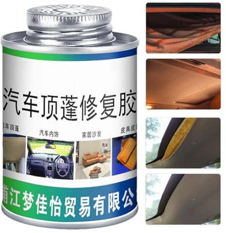 Auto-Dachhimmel-Reparaturkleber, Dachhimmel-Kleber,100 ml Reparaturkleber für Dachgewebe mit Pinsel - Flüssigkleber, Polsterstoff, starker Klebstoff