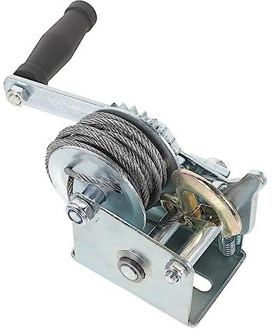 Verricello Elettrico, Caricamento dell'argano a mano che rimorchia piccolo marine 500 lb Mini 500 lb verricello a manovella a manovella in metallo for auto, miglioramento della casa,per garage, magaz