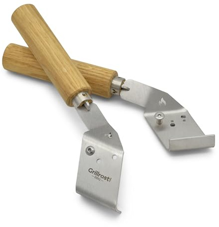 Grillrost.com Das Original Poignées universelles pour plancha – Manipulation sécurisée des plaques de Cuisson Chaudes
