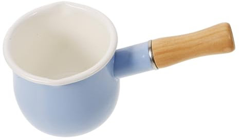 GALPADA Pentola Per Latte Antiaderente Da Cucina Pentola Per Alimenti Piccola Smaltata Manico in Ergonomico Per Cucinare Pappe Latte Salse e Dessert
