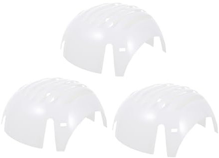 HOMSFOU 3pcs White Pe Helmet Hat Bump Hat Insert, Shockproof, Breathable, Comfortable Fitting Shape, Easy to Install Head Protection for Work Safety
