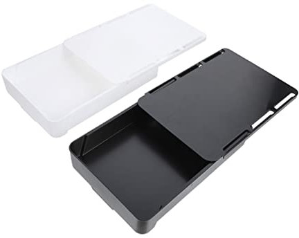 Happyyami Boîte de Rangement sous Bureau 2pcs en Abs, Tiroir Caché Adhésif