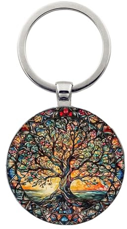 Portachiavi a forma di albero della vita con ciondolo per zaino o auto, decorazione per la casa, decorazione per auto. , Pendente, Consulte la descripción