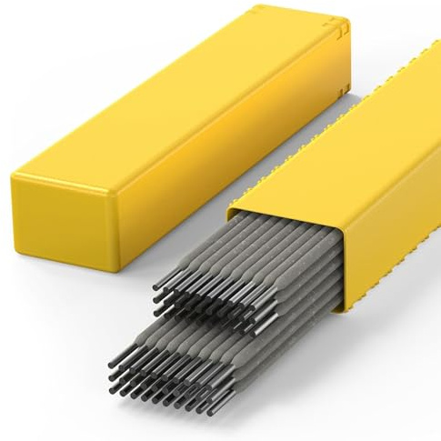Welding Rods 2.5mm Mild Steel Electrodes,Carbon Steel Stick Welding Rods Electrodes for Light Metal Fabrication and Home Repairs, E6013 General Purpose(50 Rods)