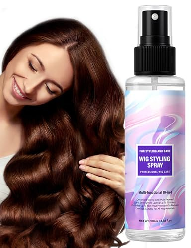 Spray per parrucca idratante, soppressione dei capelli ricci, balsamo leggero, non abbondante, per capelli, estensioni, capelli sintetici naturali, trattamento, nutrizione e groviglio, riguadag