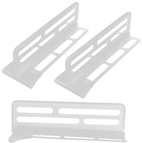 EPIGEIST 3 pezzi Divisori Regolabili per Laterale Frigorifero in Plastica Organizer Salvaspazio per Alimenti Accessori Frigorifero Versatili e Facili da Installare Adatti per e