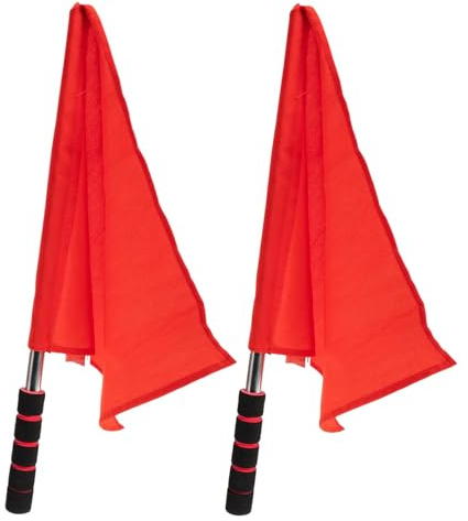 Flags de árbitros - Herramientas de señalización de Sports Linessman, marcadores de límites | Equipo oficial de fútbol, ​​equipo de asistente duradero, set de árbitros de alta visibilidad, su