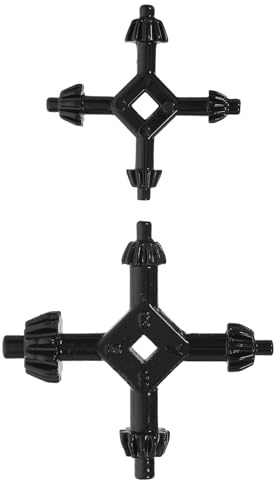 Anneome Chiave a Cricchetto per Mandrino Trapano 4 in 1 Utensile di Serraggio Compatibile Trapano Elettrico Set 2 Pezzi Grande e Piccolo per Sostituzione Accessori e Uso Professionale