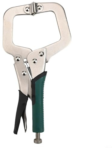 Pinze di bloccaggio con morsetto a C, struttura in acciaio ad alto tenore di carbonio, regolabile per lavorazione del legno, saldatura e uso elettrico (35,5 cm)