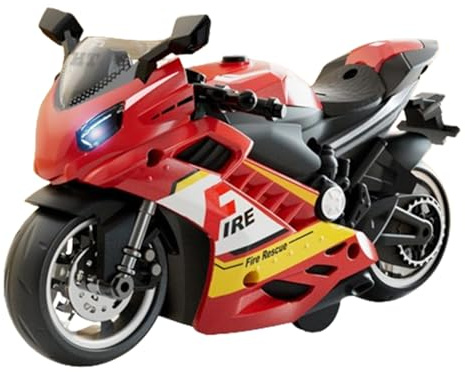 Motorcykelfigur, ljud och lätt motorcykel - Motordriven leksaksmotorcykel,Minidriven leksaksmotorcykel med ljud och för barn vuxna