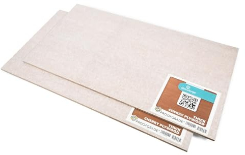 Glowforge Proofgrade Thick Cherry Plywood Sheets - 12 x 20 (2-Pack)