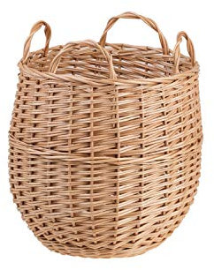 e-wicker24 Panier,présentoir,panier rond à garnir en osier, panier rangement pour fruits et légumes, panier muraux suspendus pour la cuisine, panier décoratif