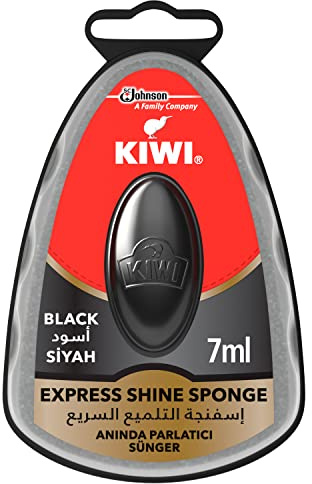 Kiwi Express Shine Éponge noire 7 ml, noir, 0.2 fl oz