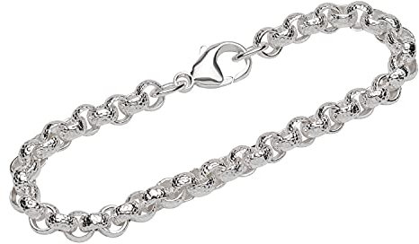 NKlaus pulsera de plata esterlina 925 19cm cadena de guisantes damas diseñador de la cadena exquisita 12035