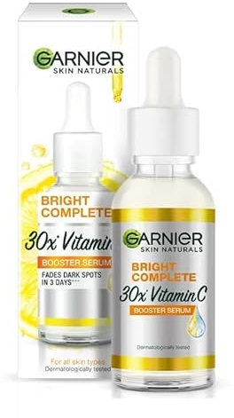 Garnier Skin Naturals Glow and Anti-Dark Spot Brightening Serum, 30 ml
