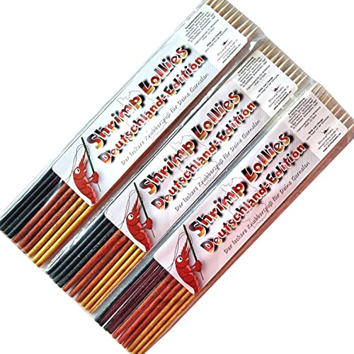 Schmitt Aquaristik Shrimp-Lollies Deutschland Mix (3x10 Stück) / Garnelen Lollies Futter Blütenpollen Sticks Futterstangen