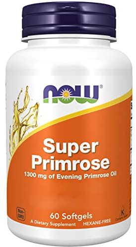 Now Foods, Super Primrose (Olio di Enotera), 1300mg, 120 Capsule morbide, Testato in Laboratorio, Senza Soia, Senza Glutine, Non OGM