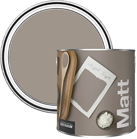 Rust-Oleum Peinture Mate Murs et Plafonds Brune - Truffe 2,5L