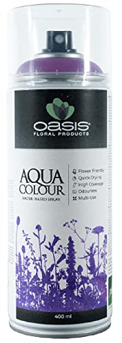 Flowerbox OASIS Sprayfarbe Aqua Colour Spray Fuchsia 400 ml Sprühlack seidenmatt matt für Außen und Innen