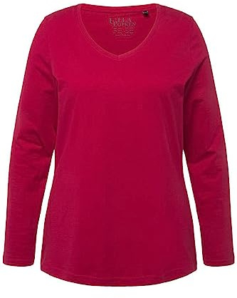 Ulla Popken, Damen, große Größen, Langarm-V-Shirt