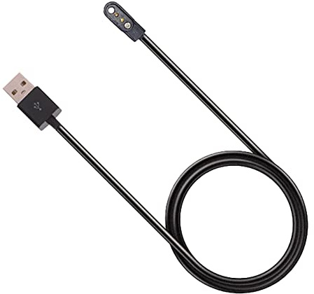 ulafbwur Câble de charge de montre magnétique en PVC sûr à 2 broches de 2,84 mm - Cordon de charge rapide sans couture - Accessoires de montre - Câble de chargeur de montre