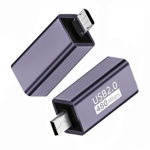 chenyang Micro y Mini USB a USB 2.0 Tipo B Adaptador de Conector de Impresora para escáner de Disco 2 Piezas/Juego