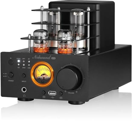 Nobsound A3 Tube Amplifier HiFi Verstärker mit Bluetooth Röhrenverstärker Receiver Coax/Opt Stereo Endstufe USB Player