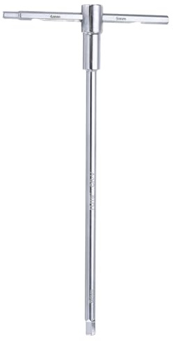 sourcing map Juego de llaves hexagonales deslizantes con mango en T de 4 mm/5 mm/6 mm, fundas métricas de 3 vías para reparación del hogar