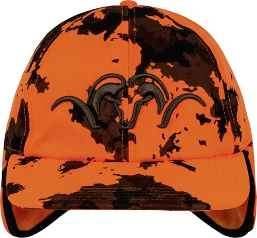 Blaser Blaze Orange Insulated Kappe | Jagdkappe mit Thermofutter & Ohrenschutz | Signalorange für maximale Sichtbarkeit