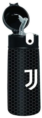 Seven Juventus Borraccia Termica in Acciao Inox, Nera, 0,46 L, Borraccia Scuola Elementare, Sport e Tempo Libero, Bambino