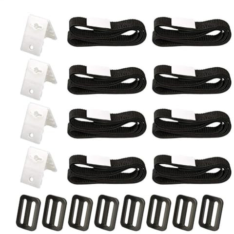 Pool Cover Straps For Reel, Solar Pool Cover Reel Attachment, 8pcs Solar Cover Reel Strap Kit With Straps And Clips, For All Types Of Reels