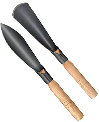 ibasenice 2pezzi Cazzuola Da Giardino Manico in Legno Attrezzi Da Giardino Per Piantagione Pratiche Per Semina e Trapianto Di Piante