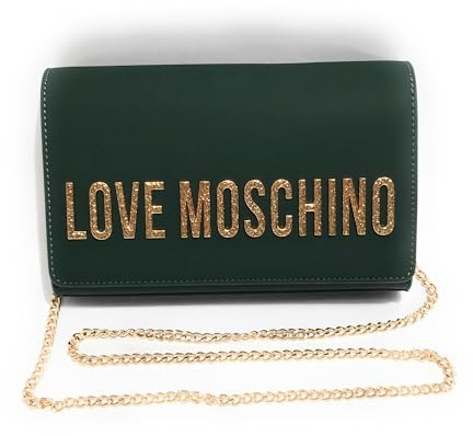 Moschino Borsa donna Love spalla/tracolla in ecopelle verde B26MO86 JC4121PP0NKD085A Dimensioni borsa: PICCOLA