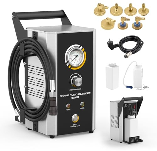 LUTIFIX AST609 bromsventilationssats för motorfordon, bromsvätskeventilationsenhet med pulserande bromsvätskeventilation, automatisk vakuum bromsventilation för en person