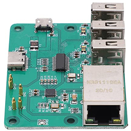aqxreight Carte d'Extension HUB Accessoires USB vers Ethernet Intégrés pour Network A Fournir pour Faciliter l'installation Rapide du Pilote Directement sur Votre Extension HUB