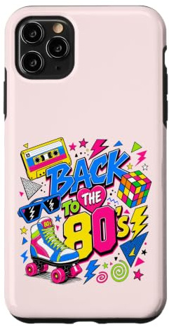 Back to 80s Nostalgia Roller Skate Boombox Cassette années 80 Coque pour iPhone 11 Pro Max