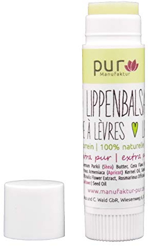 Sheabutter-Lippenbalsam Stift, 6,5 g Inhalt aus Bio-Zutaten mit Sheabutter, Jojobaöl, Aprikosenkernöl und naturreinen ätherischen Ölen (6 g (1er Pack), ohne Duft/Geschmack)