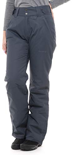 SkiGear Women's Insulated Snow Pants, Steel, Medium