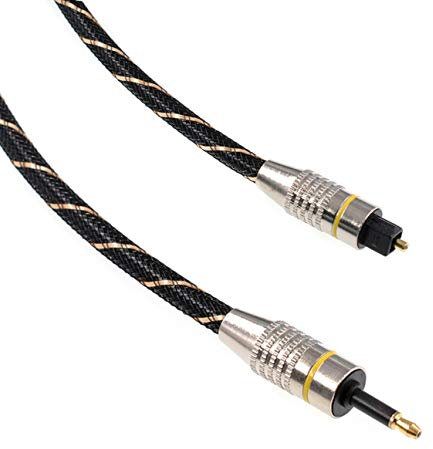Oiyagai 1 Pezzo Cavo Audio Digitale Toslink Ottico a Mini Toslink OD 6.0 (1M / 3.2FT)
