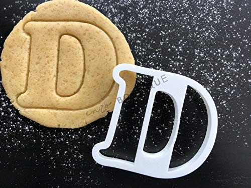 Alphabet Letters 3 Sizes Cookie Cutters Fondant Cake Decorating (Letter D, 2)