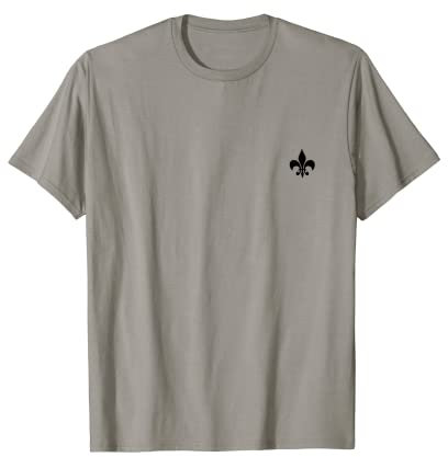 Schwarze Lilie, Fleur de Lis, Lys French, kleine geometrische Form T-Shirt