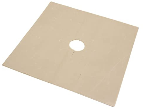 UKCOCO Revêtement de Four Universel pour Plaque de Cuisson à Gaz 27 X 27 Cm Beige Feuilles de Antiadhésives pour Cuisinière à Gaz Facile à Nettoyer Réutilisable