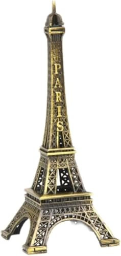 SquarezhenBo Copper Color Eiffel Tower Statue Mini Decorative Paris Eiffel Tower Figure Table Decoration