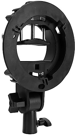 S-TYP-HALTERUNG FÜR MOUNT HANDGRIFF SPEEDLITE FLASH SNOUT SOFTBOX BEAUTY DISH REFLEKTOR-SCHIRM, S-TYP-HALTER LEICHT [KLEINE GRÖSSE, LEICHTES DESIGN]