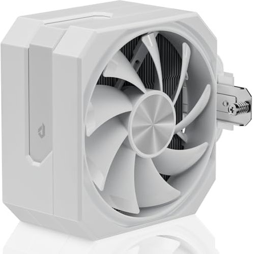 upHere gaming up1T4 White CPU Air Cooler, 4×Ф6mm Heatpipes CPU Cooler, PWM 120mm Fan Computer Cooling, TDP 230W, Intel LGA 1851/1700/2011/2066(X79/X99), AMD AM5/AM4(No-detach Fan Installation)