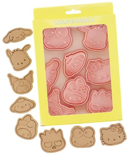 Cute Cookie Cutter Set, 8 Pieces Cartoon Cookie Cutter with Embossed Pattern, 3D Cartoon Fun Cookie Cutter Set, DIY Baking Cake Fudge Pastry Baking Supplies (Car cartoon)